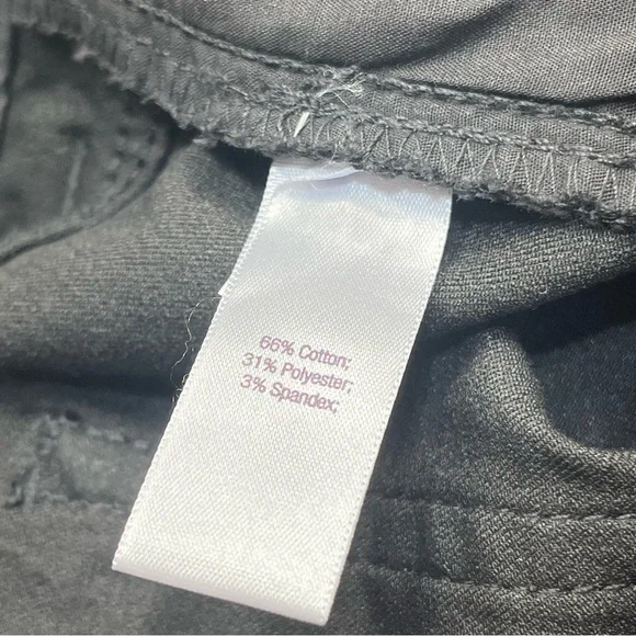 Jennifer Lopez Ankle Zip Skinny Mid Rise Black Tie Pants - Picture 9 of 15